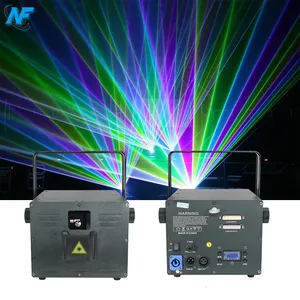 Lampu laser kontrol suara 5W RGB dmx, proyektor efek panggung, animasi laser rgb warna-warni, performa, lampu Laser kontrol suara