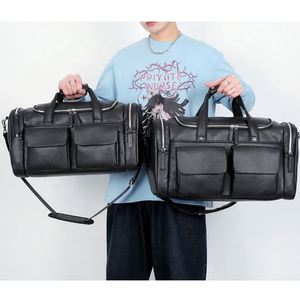 Sac de voyage sport en cuir imperméable de grande taille pour avions, vente en gros - Product Image 4