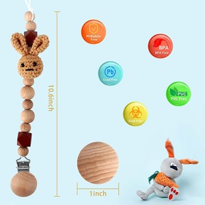 คลิปหนีบจุกนมหลอกซิลิโคนแบบเคี้ยวได้ ผลิตจากโรงงาน  สายคล้องจุกนมหลอกซิลิโคนสำหรับเด็ก - Product Image 4