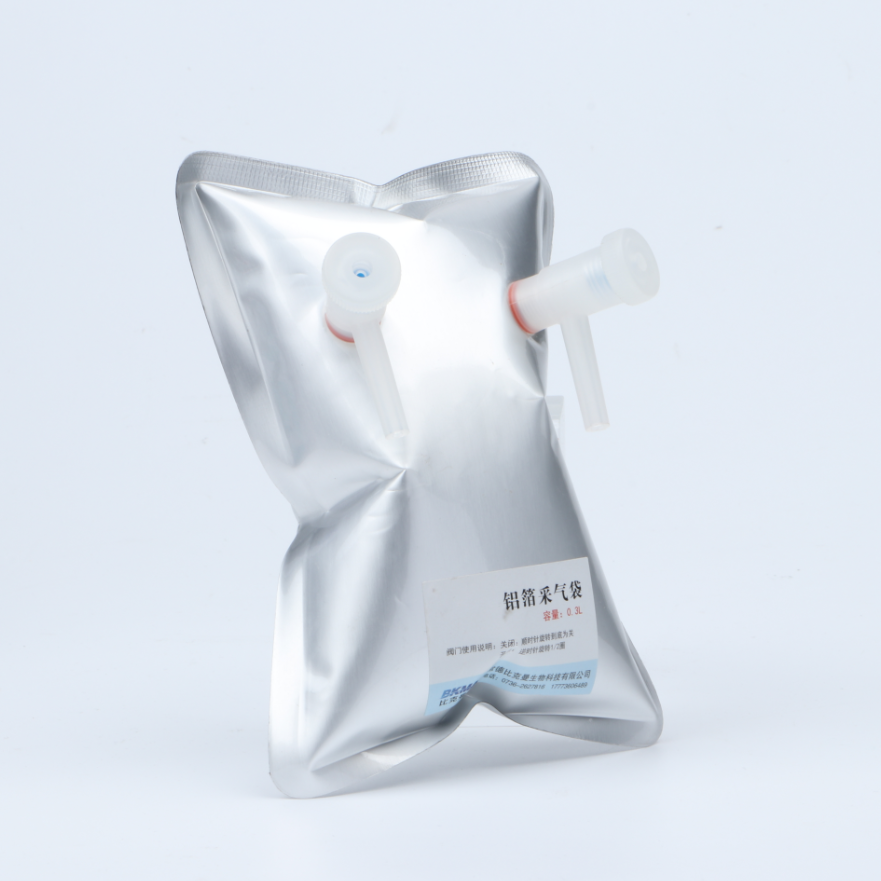 Мешочек для проб газа 0.1L 0.2L 0.3L 1L 2L 3L с одним двойным клапаном