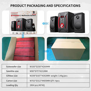 Hottest 2.1 Channel Multimedia Speaker Music System Home Theater Woofer Speakers With LED Light - Product Image 6