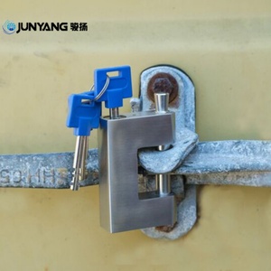 กุญแจคล้องสี่เหลี่ยมสแตนเลสกันน้ำ ป้องกันการตัด ความปลอดภัยสูง สำหรับประตูโรงงานใหม่ ตู้คอนเทนเนอร์ และอุปกรณ์เสริม - Product Image 5