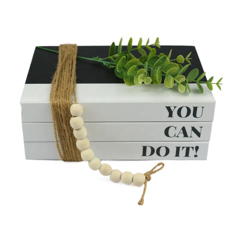 Домашний декор Дом стеки книги из искусственной книга 3 многоуровневого лоток декор Дом книга