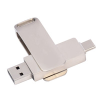 Unidad Flash USB Portátil de Metal de 128 GB, 256 GB, 512 GB, Tipo C, 1 TB