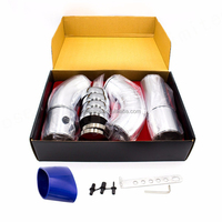 Tuyau d'admission universel en alliage d'aluminium Kit de tuyau d'admission turbocompressé Direct Système d'injection de filtre à air froid