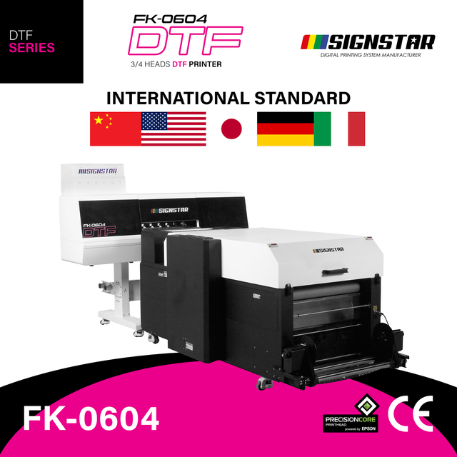 Commercial DTF Printer FK-0604 with I3200 Heads, Superior Color Reproduction for Fashion Printing