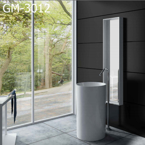 Évier en pierre artificielle cylindrique <span class=keywords><strong>de</strong></span> conception moderne Surface solide Lavabo autoportant <span class=keywords><strong>Colonne</strong></span> Salles <span class=keywords><strong>de</strong></span> bains des hôtels Lavage le plus vendu - Product Image 4