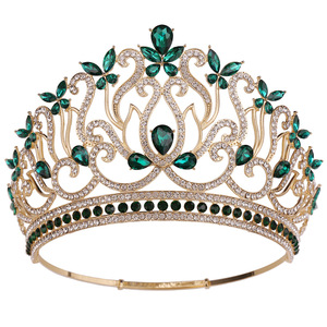 Nouvelle Couronne de Mariée 2026 au Design Vintage, Tiara <span class=keywords><strong>Magnifique</strong></span> pour Femme, Accessoire Cheveux de Mariage, Bijou de Cheveux de Luxe en Alliage pour Mariée - Product Image 5