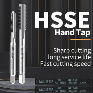 WALTETAP Tarauds droits HSSE <span class=keywords><strong>UNF</strong></span> 0-80 <span class=keywords><strong>1</strong></span>-72 <span class=keywords><strong>2</strong></span>-64 3-56 4-48 5-44 6-40 8-36 10-56 10-32 12-28 <span class=keywords><strong>1</strong></span>/4 5/16 <span class=keywords><strong>Taraud</strong></span> à main à filetage - Product Image 2