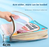 Bolsa Transparente para Documentos A4 de PVC con Cierre |   Carpeta Transparente Impermeable para Archivos, para Oficina y Escuela |   Logotipo Personalizado al por Mayor