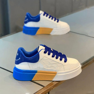 Chaussures de course décontractées pour hommes en blanc avec couverture en filet respirant pour le sport et les loisirs en été et en automne, semelle intérieure en EVA, caoutchouc et PVC - Product Image 3