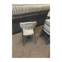 Hôtel Restaurant Salle à manger pas chère métal facile à transporter en plastique blanc chaises de jardin pliantes en plastique