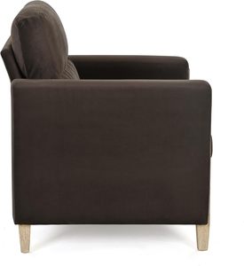 Poltrona Girevole Imbottita Morbida per Hotel <span class=keywords><strong>e</strong></span> Ufficio Domestico Design Moderno con Gambe in Legno - Product Image 4
