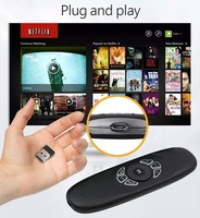 Rétroéclairage C120 Air Mouse 2.4G sans fil C120 télécommande Gyroscope USB Rechargeable batterie au Lithium rétroéclairé C120 claviers pour TV BOX