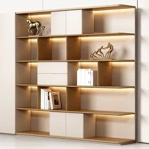 Wooden Display Filing Cabinet Bookshelf Combo Filing Cabinet Assembled