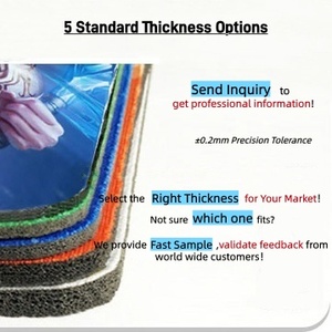 OEM Sublimation Ink Transfer Heat Press Printing Crafts Blank <b>Mousepads</b> Custom Rectangular Mouse Pad with Logo for Office Home - Product Image 2