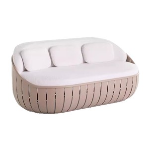 Juego de Sofás Modernos Nórdicos Europeos para Exteriores, Patio, <span class=keywords><strong>Terraza</strong></span>, Jardín y Balcón, Muebles de Aleación de Aluminio Resistentes al Agua y a los Rayos UV - Product Image 5