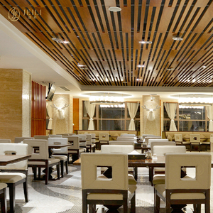 Set di Mobili per Ristorante in Legno <span class=keywords><strong>e</strong></span> Tessuto Stile Moderno, Divano a <span class=keywords><strong>Mezza</strong></span> Luna Classico per Caffetteria, Design Personalizzato - Product Image 2