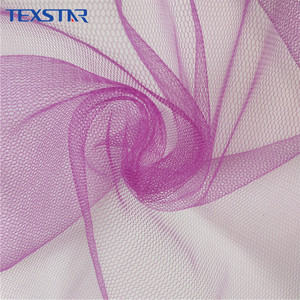 Bán Buôn 30D Nylon Tinh Thể Mềm Lục Giác Màu Tím Vải Tuyn Cho Ăn Mặc - Product Image 4