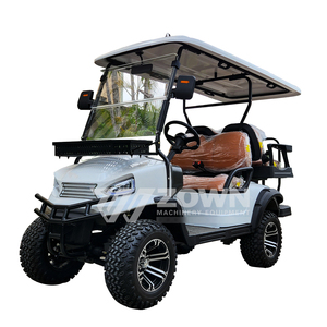 Voiturette de golf électrique 4 places à prix abordable, étanche, pour adultes, véhicule de tourisme, buggy de plage avec toit et pare-brise, OEM accepté - Product Image 3