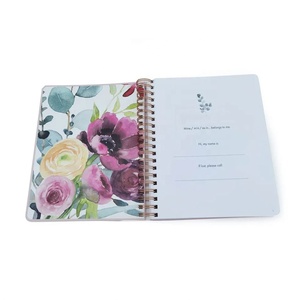 Carnet A5 personnalisé avec impression dorée, couverture en plastique PU et carton, reliure spirale, style mini spirale, cadeau dans un emballage boîte - Product Image 2