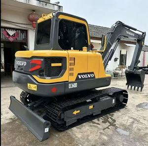 Excavatrice hydraulique Volvo EC60D d'occasion, moteur D2.6A, bon état, petite machinerie de construction - Product Image 6