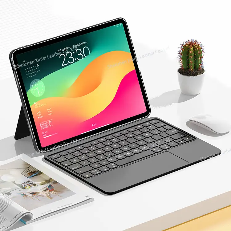 Draagbare Draadloze Keyboard Teclado Draadloze Bt Tablet Toetsenbord Case Voor Ipad Pro Air 4 11 10.9 Inch Magische Touchpad