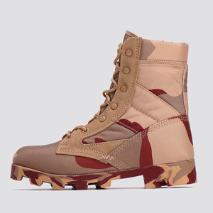 DSF35 Camouflage Tactical <b>Boots</b> Tan High Top Outdoor All Seasons Waterproof Canvas <b>Hiking</b> <b>Boot</b> - Product Image 6