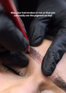 Crayon à sourcils à lèvres rouge crémeux de marque privée Microblading lisse pré-<span class=keywords><strong>dessin</strong></span> crayons de cartographie Pmu crayon à sourcils avec brosse - Product Image 4