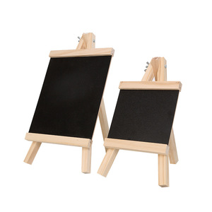 Khung hình tam giác bằng gỗ Bảng Phấn Màn hình máy tính để bàn bảng quảng cáo mini-trẻ em giá vẽ đồ trang trí thủ công bảng đen nhỏ - Product Image 1