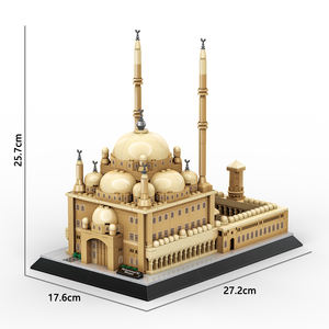 Wange 4229 Égypte Mosquée de Mohammed Ali Modèle d'attraction de construction <span class=keywords><strong>Puzzle</strong></span> pour enfants Ensemble de blocs de construction en plastique Jouet cadeau Juguetes - Product Image 4