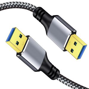 สายเคเบิลถ่ายโอนข้อมูลความเร็วสูง USB เป็น USB ความยาว 6 ฟุต แบบชายต่อชาย USB A เป็น USB A - Product Image 1