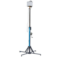 Tour d'éclairage LED électrique Atlas Copco HiLight P2+ 2000 m² Projecteur ignifuge à 360 degrés 50 km/h