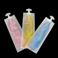 Bolsa de Viaje Pequeña Mate Transparente con Boquilla y Tapa para Champú, Crema y Líquidos Cosméticos, Venta al por Mayor de Fábrica OEM