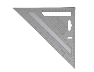 Regla de ángulo de 7'' y 12'' de aleación de aluminio, OEM/ODM personalizable, herramienta de medición y transportador para ingenieros y carpinteros - Product Image 4