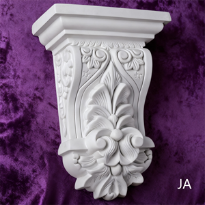 JA Factory Direct Modern Outdoor Exterior Decorative GRG Gypsum Plaster <b>Corbel</b> for Hotel Hospital Villa Decorations - Product Image 3