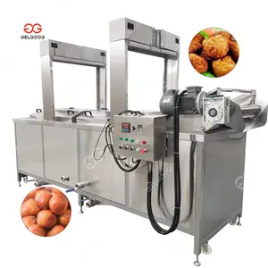 Conveyor Belt Sopaipilla Nimki Fry Nigerian Puff Puff Fryer Automatic Falafel Frying Machine
