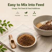 SINO CROWN Aliment Séché 100% Pur Riche en Protéines pour Oiseaux Sauvages, Animaux de Compagnie, Poulets, Lézards, Reptiles, Nourriture pour Poissons, Additif en Poudre de Vers de Farine Jaunes