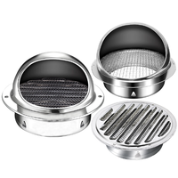Capot rond en acier inoxydable personnalisé 100 110 120mm cuisine mur échappement étanche Ventilation champignon tuyau évent bouchon couverture