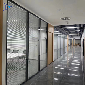 <span class=keywords><strong>Cloison</strong></span> modulaire intérieure en verre pleine vue pour hall, école, bureau, <span class=keywords><strong>cloison</strong></span> en acier et aluminium avec porte - Product Image 1