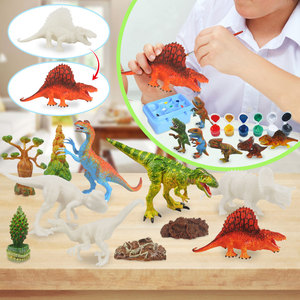 Kit didattico per bambini da colorare per bambini 3d Set di pittura di dinosauri giocattolo da colorare <span class=keywords><strong>disegno</strong></span> di pittura di arte artigianale modello di <span class=keywords><strong>dinosauro</strong></span> - Product Image 2