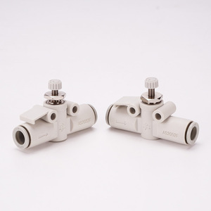 วาล์วควบคุมการไหลแบบตรงรุ่น AS1002F-0406 พร้อมข้อต่อควบคุมความเร็ว 2052/2002/3002 - Product Image 1