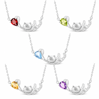 Collier pendentif chat en argent sterling S925, design original SPJ, pierre précieuse topaze naturelle, finition brossée, bijoux fins pour femmes