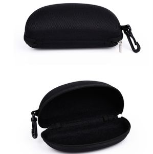 バルクEvaレザーサングラスケースブラックジップ眼鏡ハードケースジッパー付き眼鏡ケース + ケース - Product Image 1