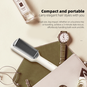 Mini Cepillo Alisador de Cabello Portátil con Calentamiento Rápido PTC, Peine de Viaje para Peinar, 5 Niveles de Temperatura, Anti-Quemaduras, Compatible con OEM ODM Personalizado - Product Image 5