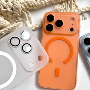Frosted Magnetic case Shockproof Hybrid Cover <b>for</b> iphone 17 Pro Max/17 Pro/17 Magnetic Phone case with <b>Camera</b> Lens protection - Product Image 3