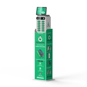 Estación de Carga Heycharge para Alquiler de Baterías Portátiles, Carga Inalámbrica, 5000mAh, Tecnología <span class=keywords><strong>GaN</strong></span>, Carga Rápida, Diseño Portátil, Máquina POS - Product Image 3
