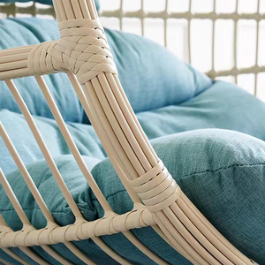 Silla Columpio de ratán para jardín al aire libre, de metal, con huevos - Product Image 4