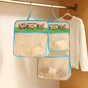 Organizador de armario colgante Sleepy Moment, bolsa de almacenamiento de malla para sujetadores y calcetines, organizador de ropa rectangular con gancho para dormitorio y armario - Product Image 3