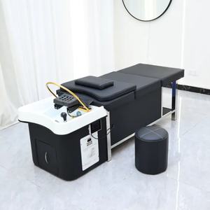 Equipo de Spa para Cabeza Japonés, Cama de Champú Negra con Circulación de Agua y Tanque de Agua de 150L - Product Image 2